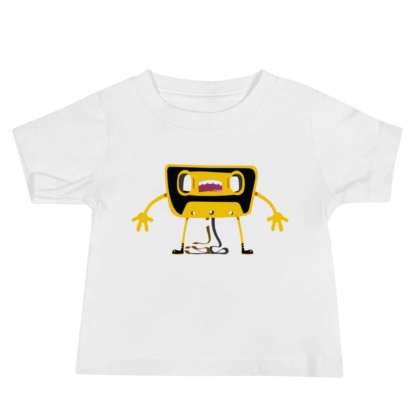 Cassette Tape Unwound white T-shirt for babies