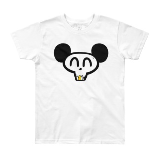 Skull face mickey mouse white t-shirt for Teens