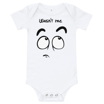 Who farted funny rude white onesie for babies