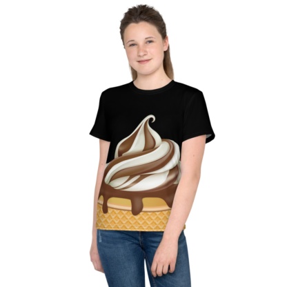 Chocolate Ice Cream Soft Serve Costume T-shirt / Short Sleeve / Youth Sizes
