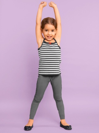 Classic Pinstripe Leggings for Kids Children Fashion Designer pinstripe pants
