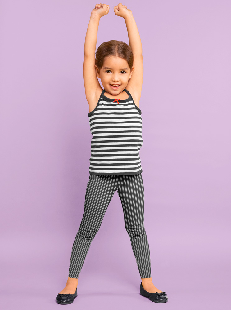 Classic Pin Stripe Leggings for Kids - Sporty Chimp legging
