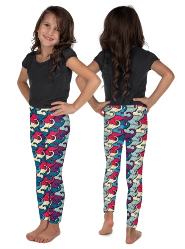 Colorful Elephant Leggings for Kids - Teeny Chimp Kids Fashion