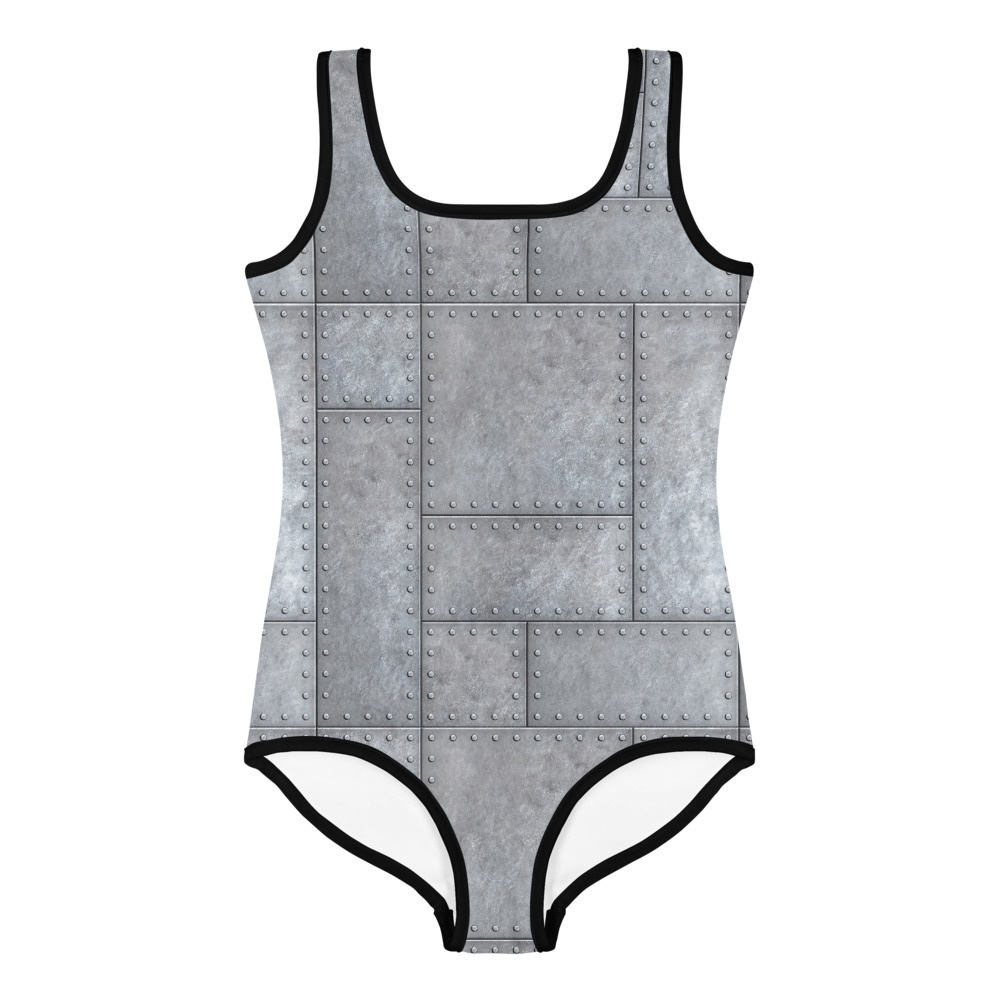 Metal Plates with Rivets Bathing Suit for Kids / One Piece