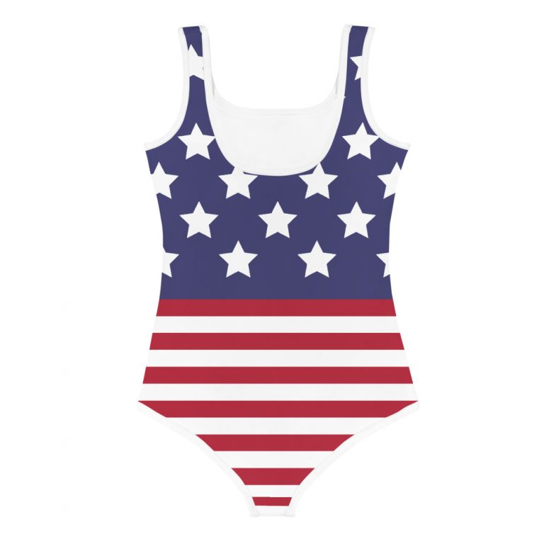 USA American Flag Bathing Suit for Kids / One Piece - Teeny Chimp Kids ...