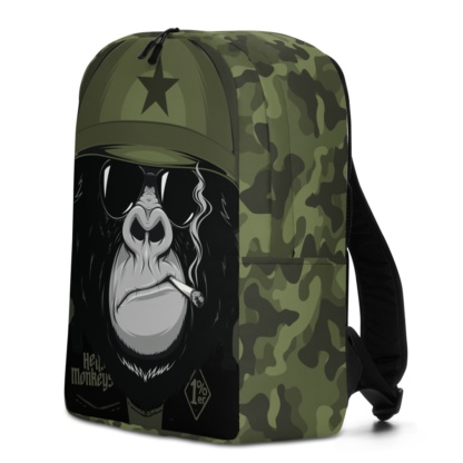 Back to school book bags rug-sack Military Biker Great Ape Gorilla Backpack with Laptop Sleeve