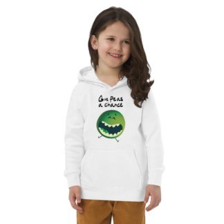 Give Peas A Chance Eco Hoodie for Kids