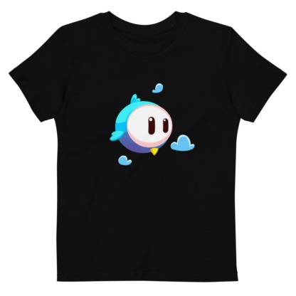 Big Face Bird T-shirt For Kids / Short Sleeve