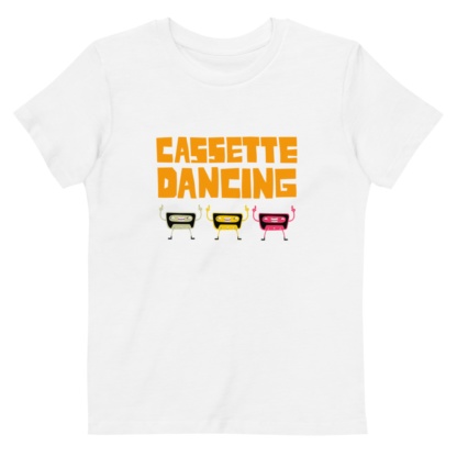 Cassette Tape Dancing T-shirt For Kids / Short Sleeve