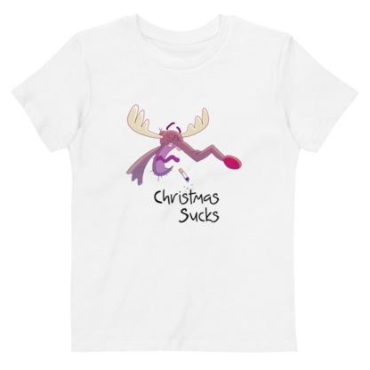 Christmas Sucks T-shirt For Kids / Short Sleeve organic bio
