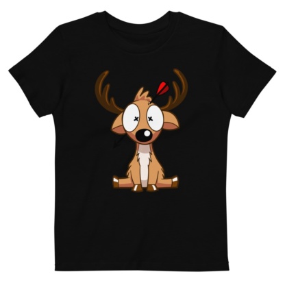 Dead Deer Hunter T-shirt For Kids / Short Sleeve Organic
