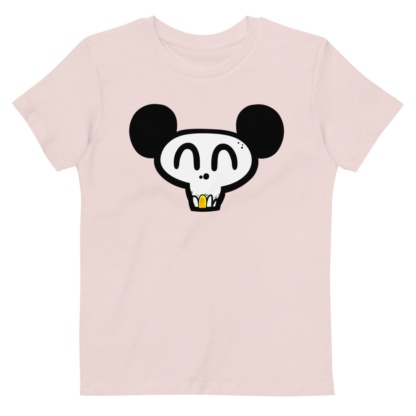 Skull Face Mickey T-shirt For Kids / Short Sleeve