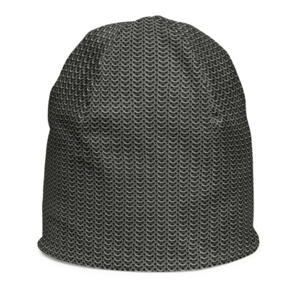 Metal Chainmail Beanie Hat for Kids