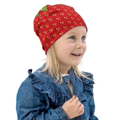 Strawberry Beanie Winter Hat For Kids Halloween Costume