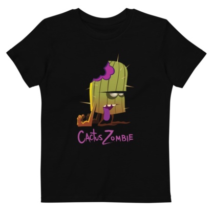 Bitten Cactus Zombie T-shirt Short sleeve kids t-shirt organic bio