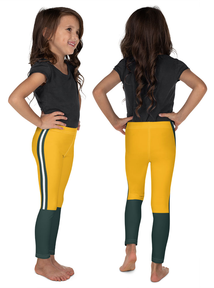 Green Bay Packers Football Uniform Leggings for Kids - Teeny Chimp Kids  Fashion