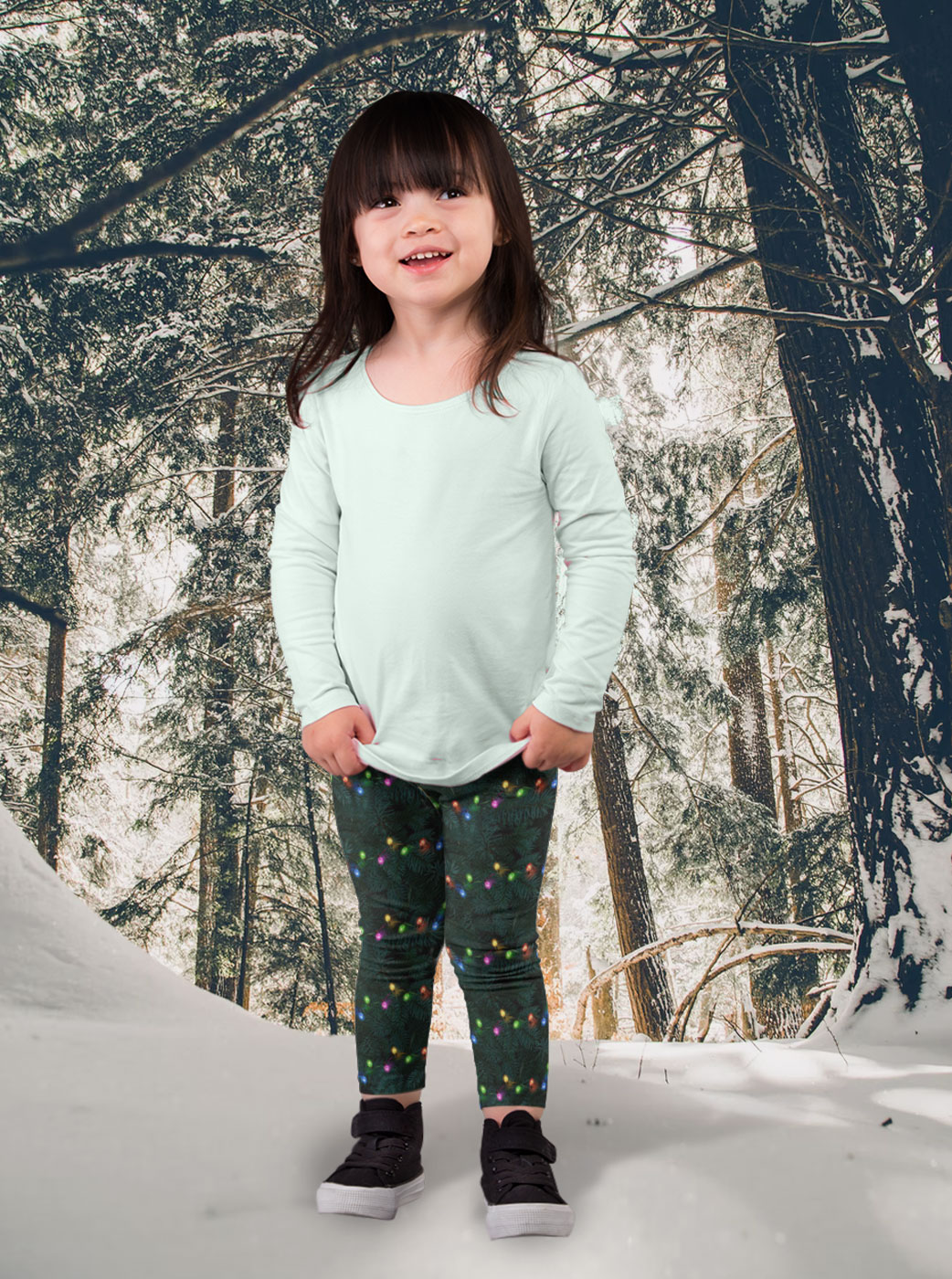 Oh Christmas Tree Leggings by Faux Real - SMALL ONLY - RetroFestive.ca