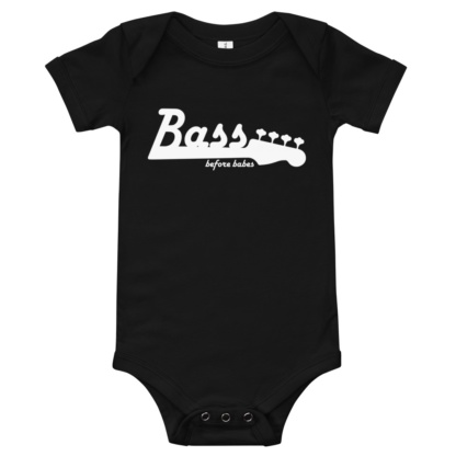 Music Bass Before Babes Baby Onesie / Short Sleeve Musician Player infant