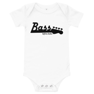 Music Bass Before Babes Baby Onesie / Short Sleeve Musician Player infant