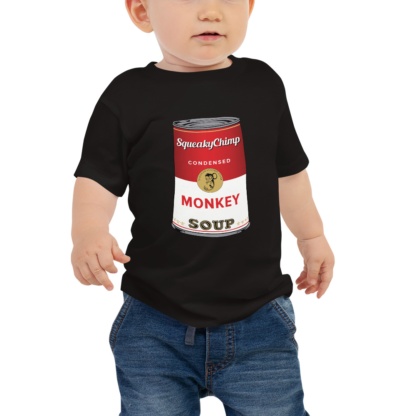 Monkey Soup T-shirt for Babies / Short Sleeve Chimp Monkeys Chimpanzees
