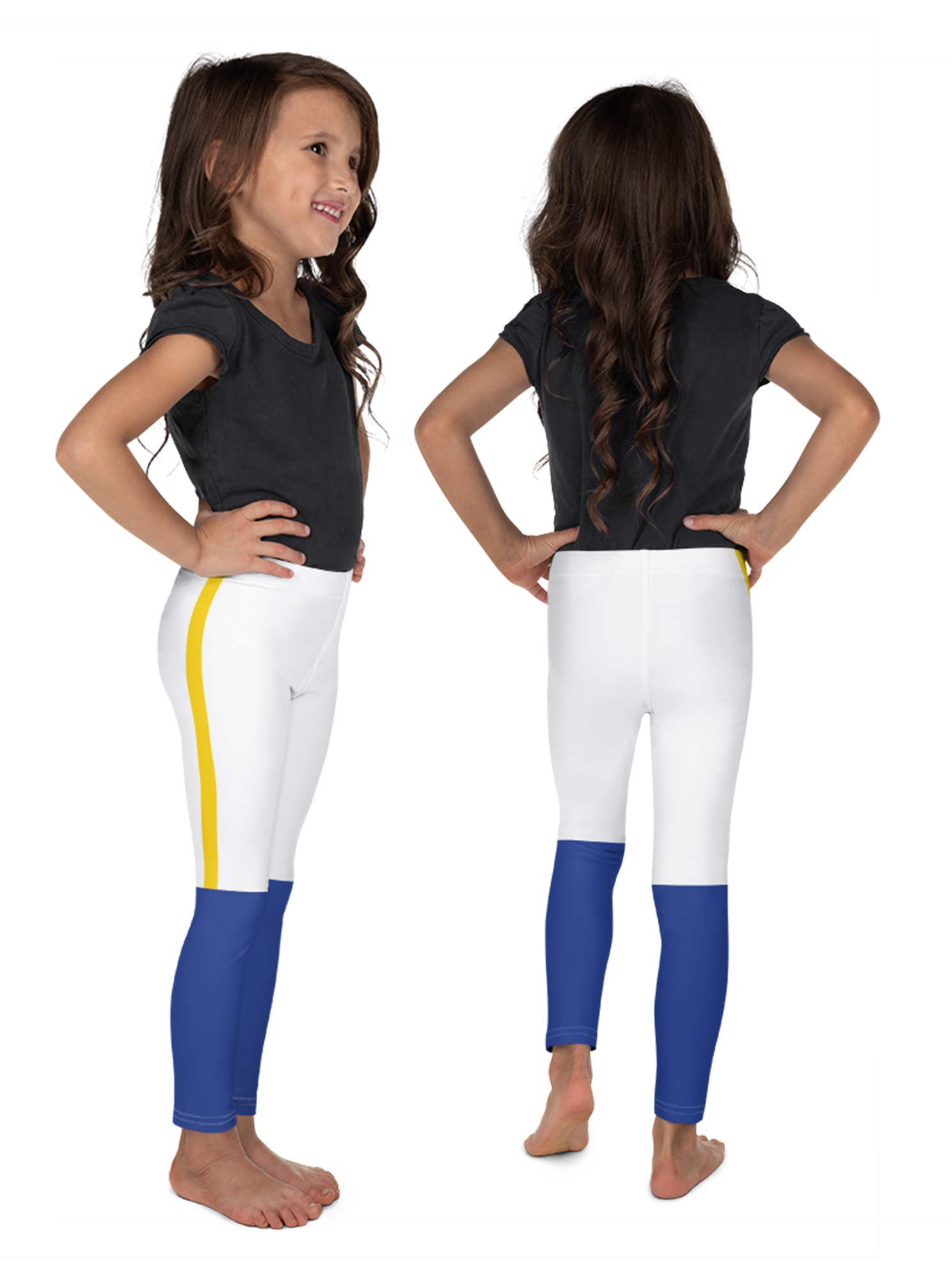 Printed jersey leggings - Black/Los Angeles - Kids | H&M IN